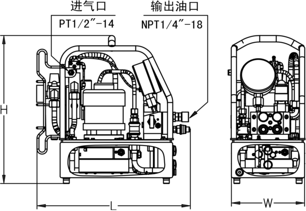 SPA系列气动液压扳手泵