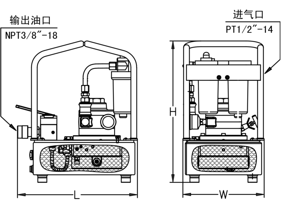 PA4系列小型气动工具泵